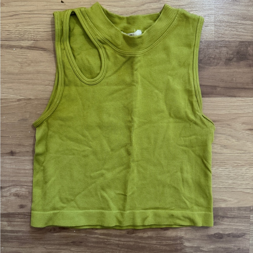Vibrant Green Sleeveless Tank Top